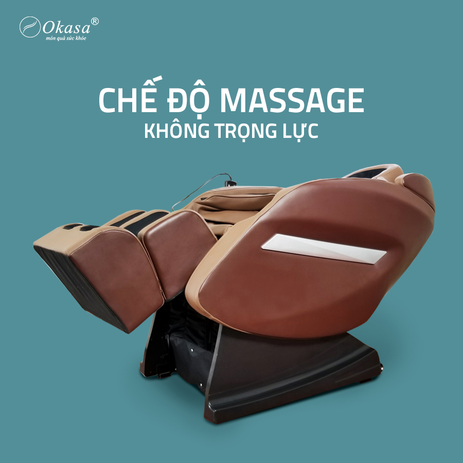 Chế độ massage không trọng lực của ghế massage Okasa 168 Plus